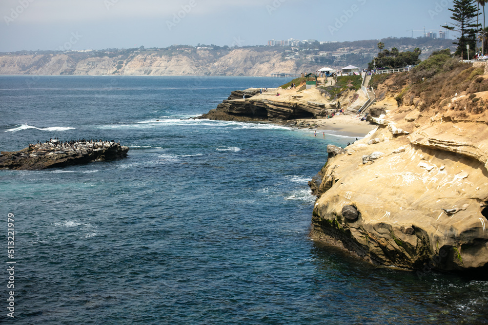 The Beautiful Coast Bluff of La Jolla, California in San Diego
