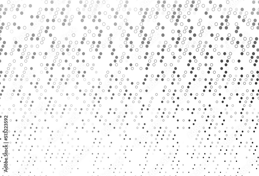 Light Silver, Gray vector cover with spots.