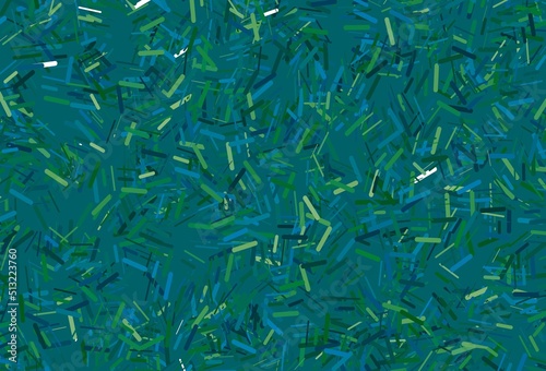 Wallpaper Mural Dark blue, green vector backdrop with long lines. Torontodigital.ca