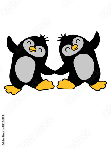 2 süße Pinguine tanzen 