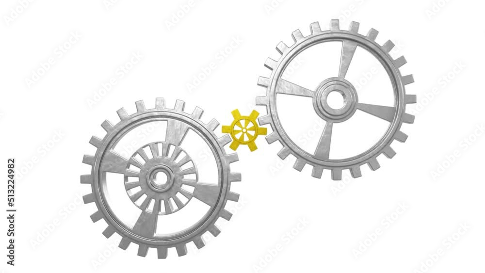 Industrial video background with gears. 3d animation. Industrial video background with gears. 3d animation.