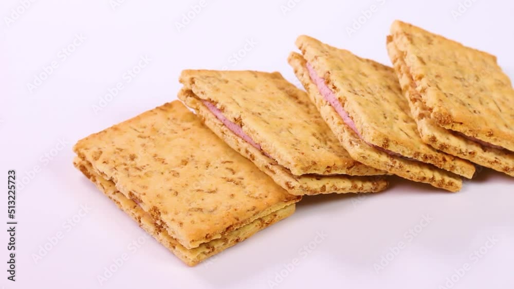 白背景のブランクッキー 回転 白背景のブランクッキー 回転
