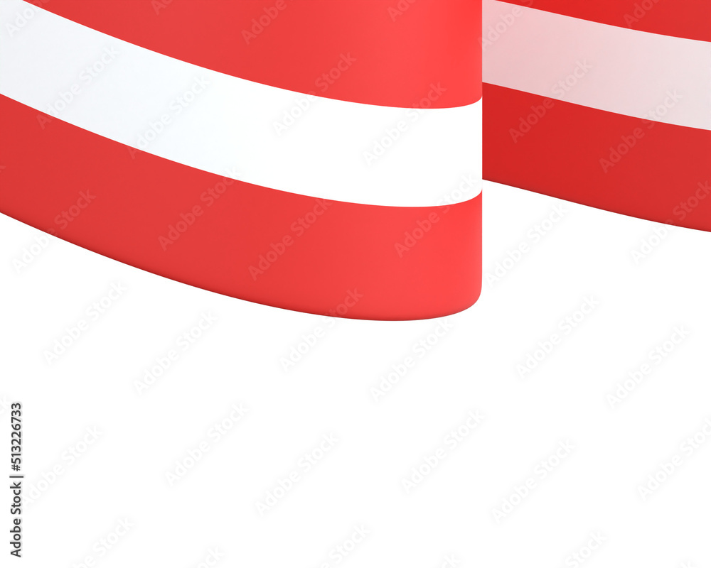 Austria flag design national independence day banner isolated in white Austria flag design national independence day banner isolated in white