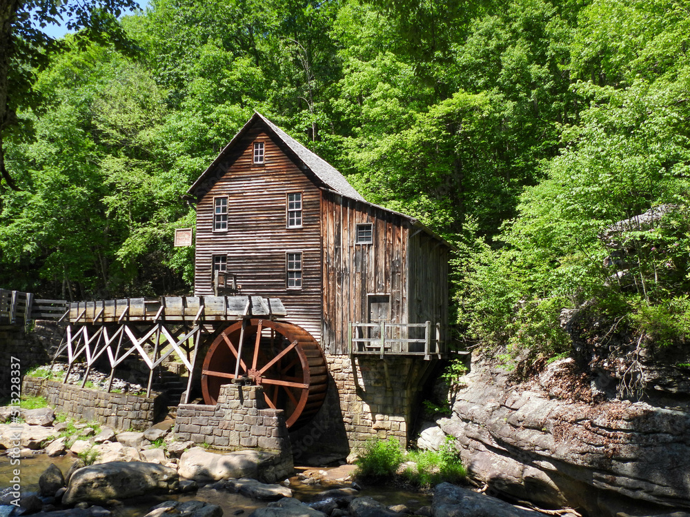 Glade Creek Grist Mill at Babcock State Park in WV Glade Creek Grist Mill at Babcock State Park in WV
