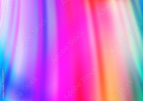 Light Multicolor, Rainbow vector background with bent ribbons.