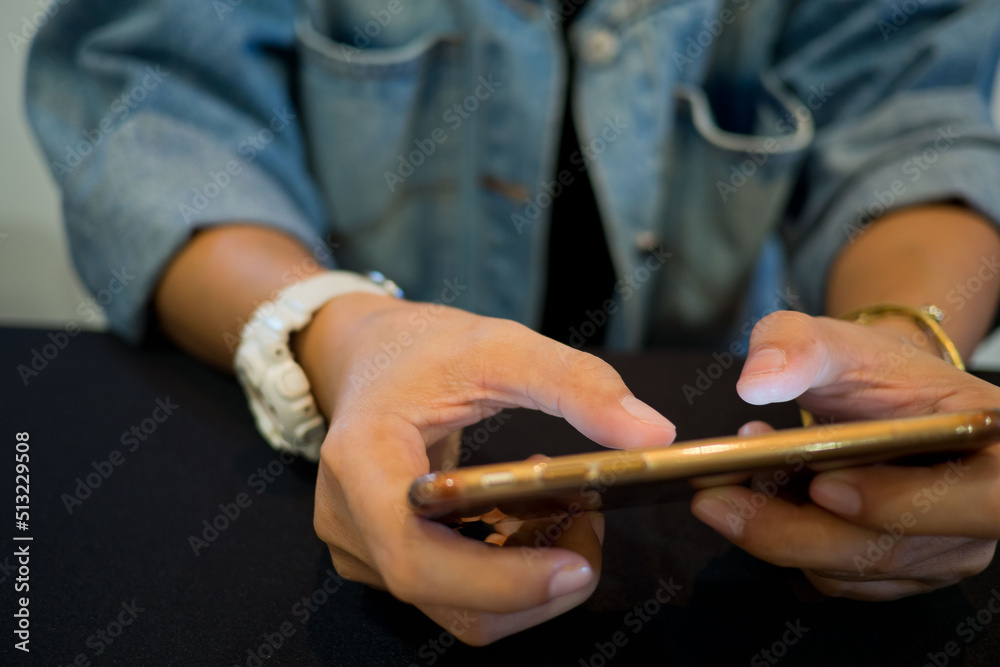 close up hand typing smartphone with copy space for text, shopping online, sending email
close up hand typing smartphone with copy space for text, shopping online, sending email