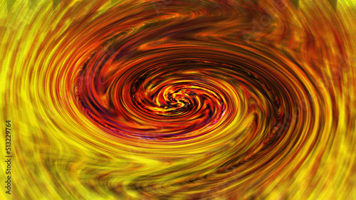 Swirly spiral abstract orange wave banner background template