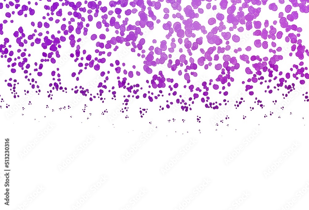 Fototapeta premium Light Purple vector pattern with bent ribbons.