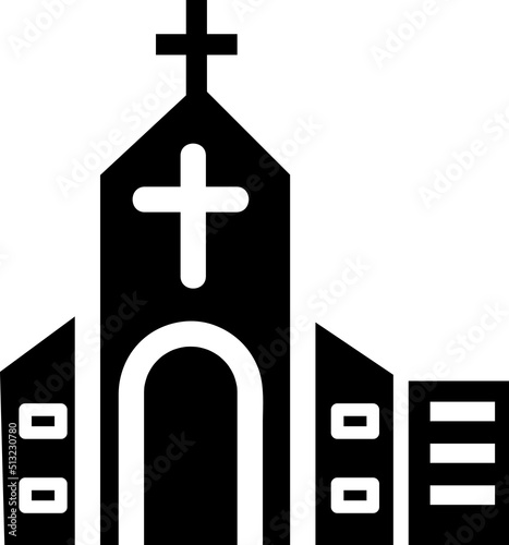 Church bulding vector art on white background..eps