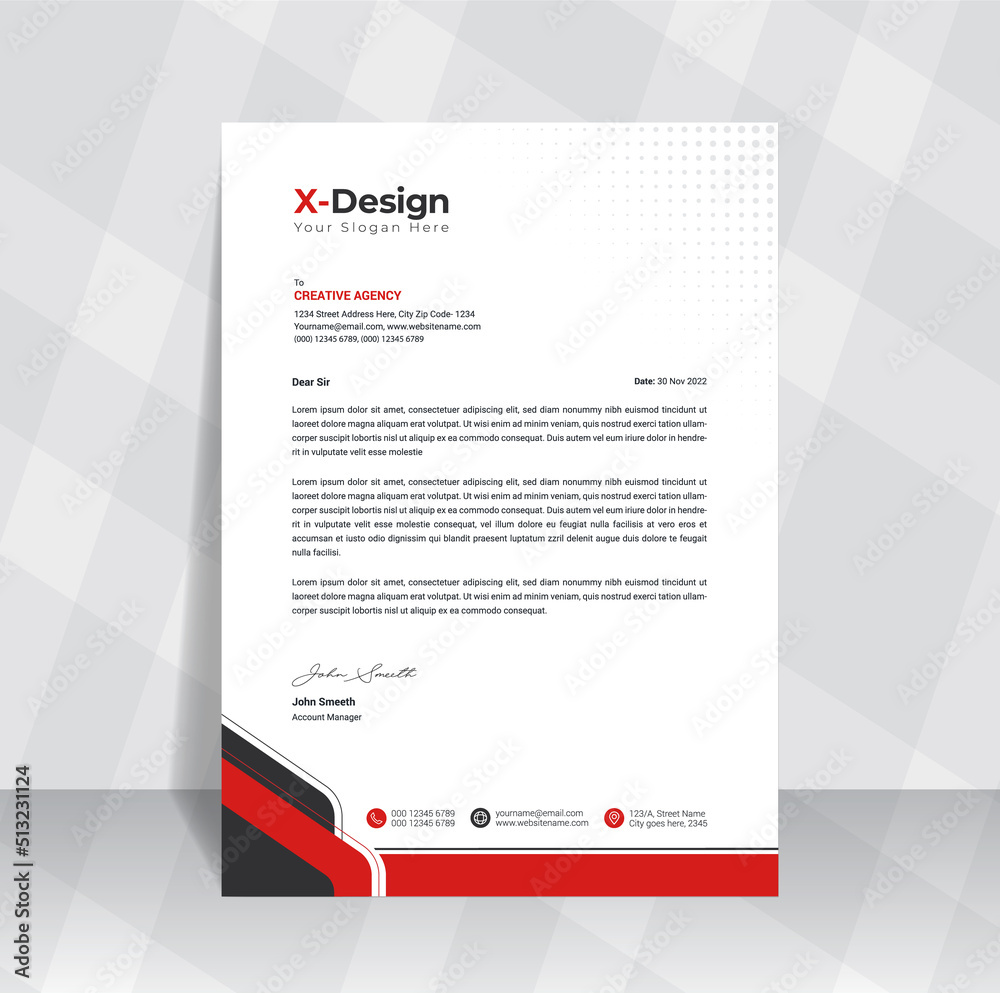 A4 Letterhead template A4 Letterhead template