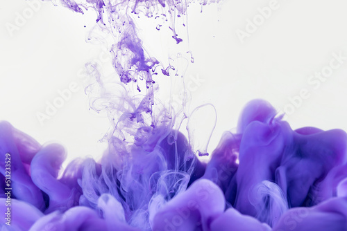 Flowing color ink background material