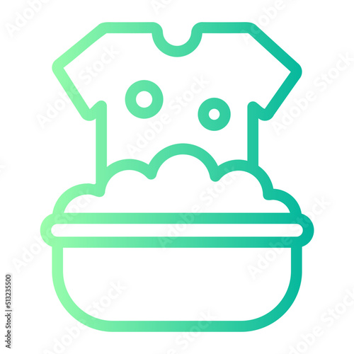 rinse gradient icon
