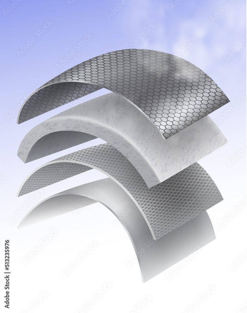 Insulating material layer Prevent heat or keep cold. Insulation layer 4