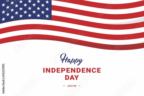 United States Independence Day. Vector Illustration. The illustration is suitable for banners, flyers, stickers, cards, etc.