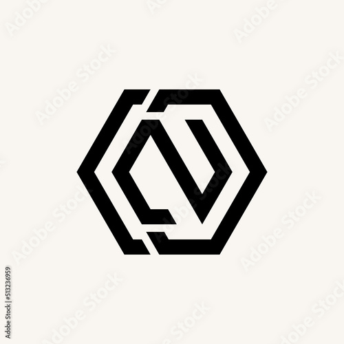 Simple but unique letter or word C2D or CZD font in cut hexagon line image graphic icon logo design abstract concept vector stock. Can be used as symbol related to home initial or monogram