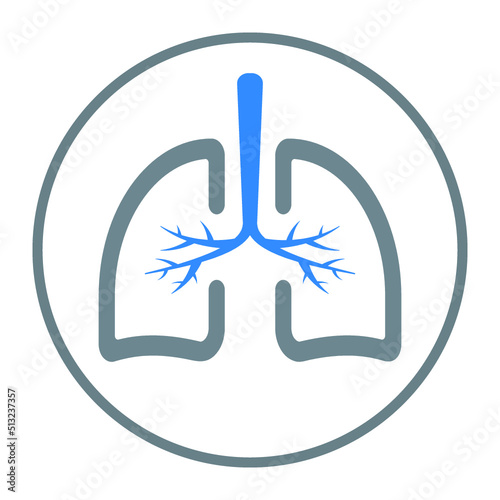 lungs, pulmonology icon