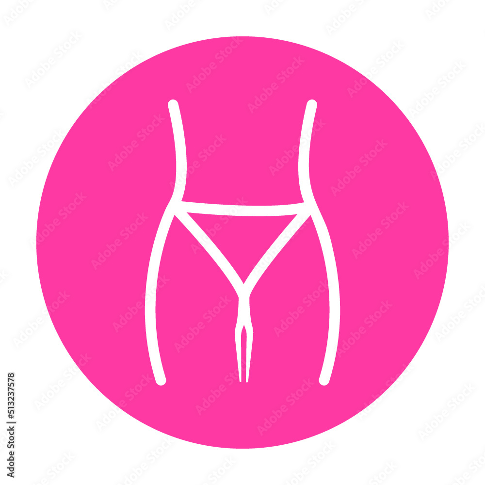Female Buttocks line icon. Butt or ass silhouette. Vector
Female Buttocks line icon. Butt or ass silhouette. Vector