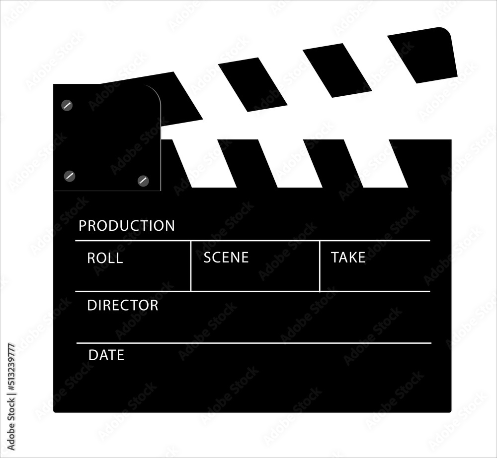 movie clapper board for any design and good for your project.