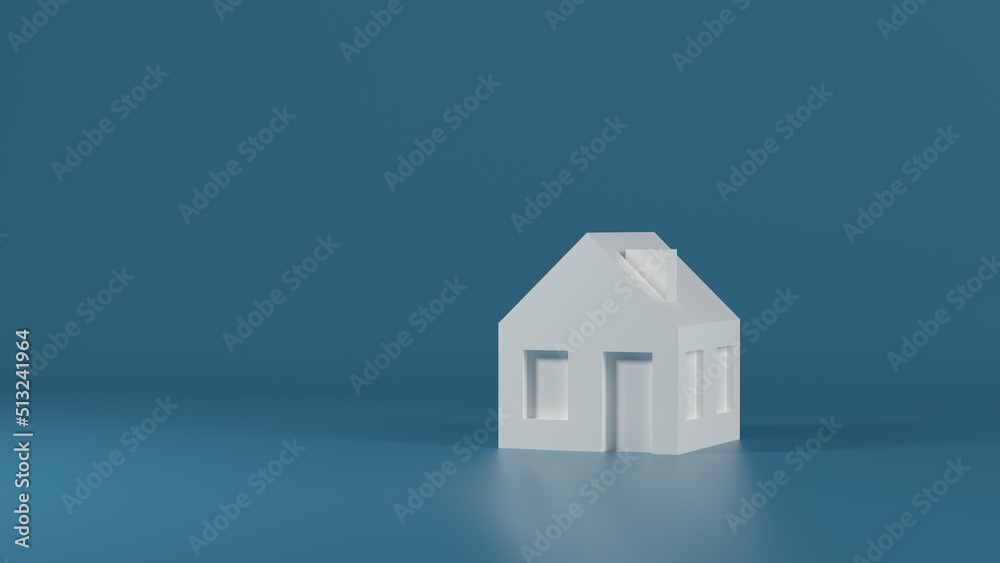 3d illustration of the house icon, polygonal model. The concept of security and protection, a smart home on an isolated background. 3d illustration of the house icon, polygonal model. The concept of security and protection, a smart home on an isolated background.