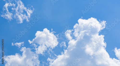 Fototapeta Naklejka Na Ścianę i Meble -  beautiful blue sky with clouds background.Sky with clouds weather nature
