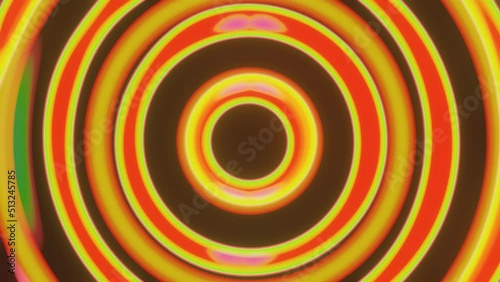 Abstract ring background colored. 3D render