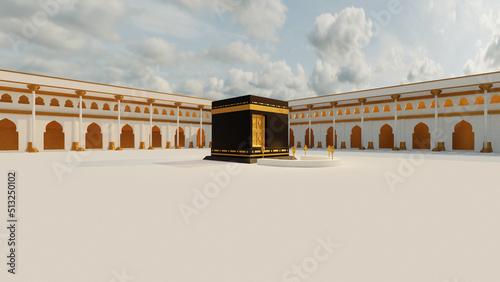 Quadro su tela Makkah kaaba hajj muslims