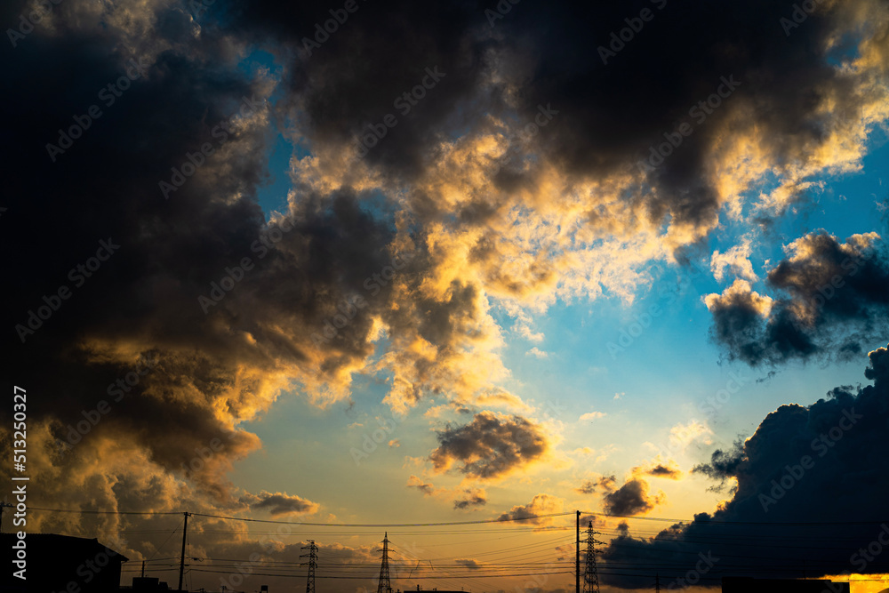 夕方の雲 夕方の雲
