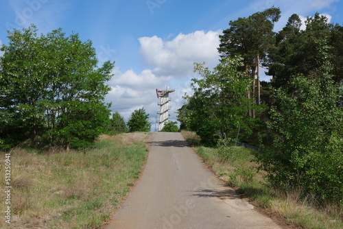 Aussichtsturm bei Cottbus Braunkohletagebau Ostsee photo