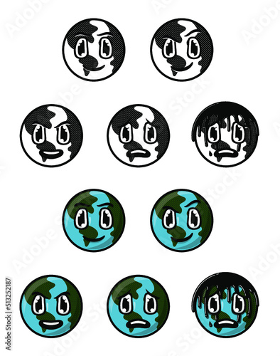 Cartoon World Vector Art