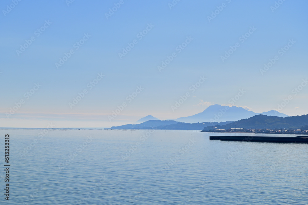 道の駅太良の展望台から望む有明海