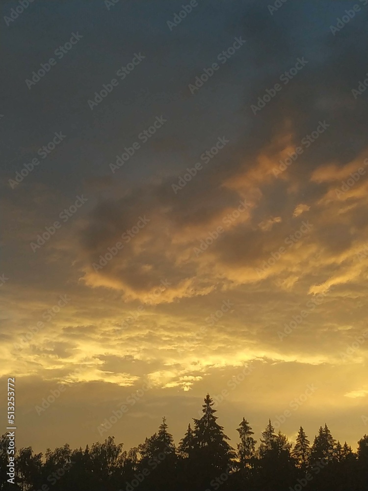 Obraz premium sunset in the mountains