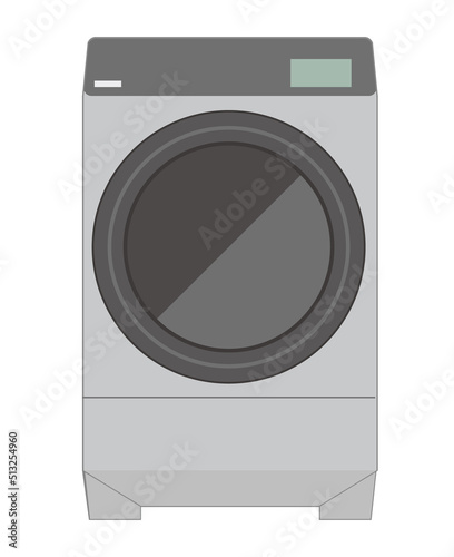ドラム式洗濯機のイラスト