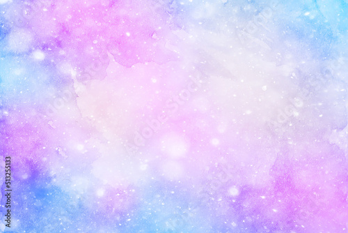 pink abstract background snowfall watercolor