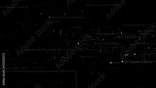 Wallpaper Mural Futuristic abstract de-focus flowing data matrix, meta, metaverse, telemetry and encrypt numbers display with particles simulation in cyber space environment for head up display loop background Torontodigital.ca