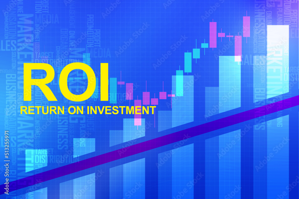 Fototapeta premium 2d rendering Stock market online business concept. business Graph 