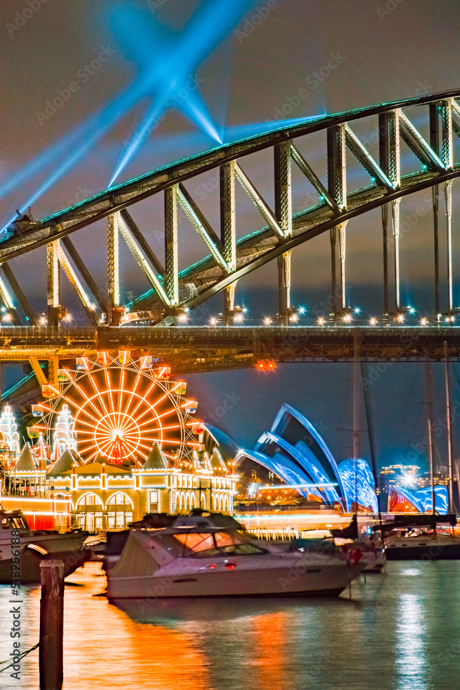 Obraz premium ferris wheel at night