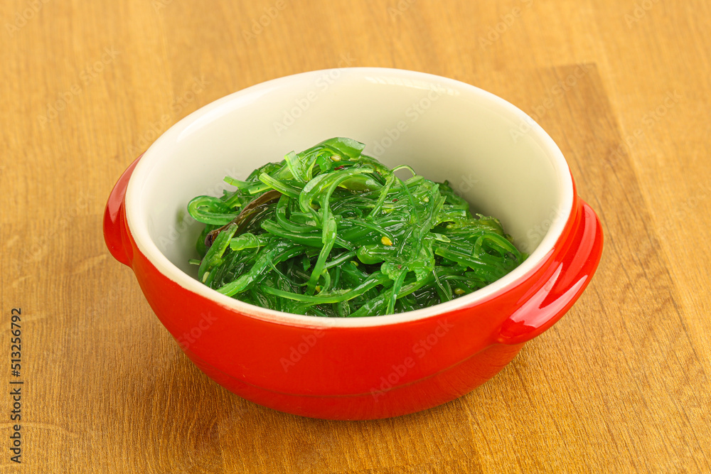 Japanese traditional seaweed salad Chukka