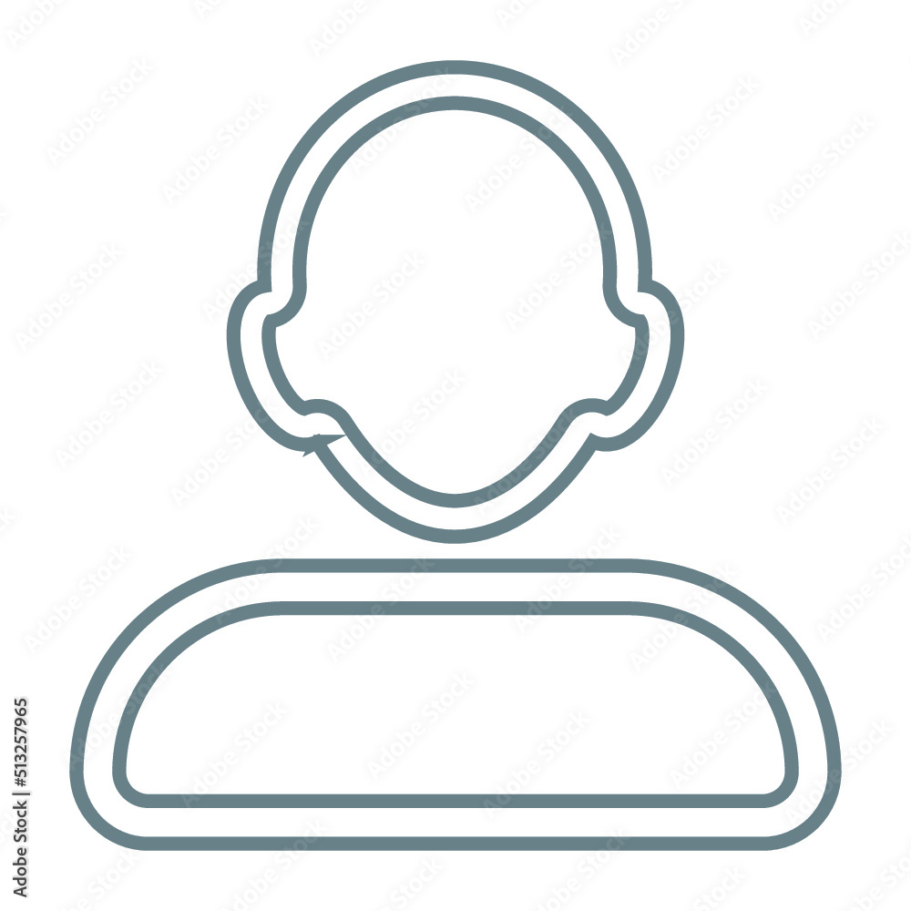 User linear icon. Human head. Thin line illustration. Profile contour symbol. Vector isolated outline drawing. Editable stroke
User linear icon. Human head. Thin line illustration. Profile contour symbol. Vector isolated outline drawing. Editable stroke