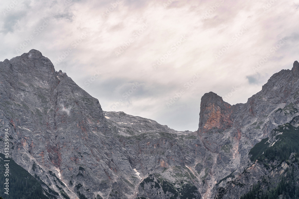 Obraz premium Landscape with clouds over mountain - Hochkönig Austria