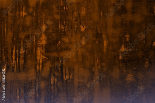 orange design plywood with huge scratched spots texture - fantastic abstract photo background