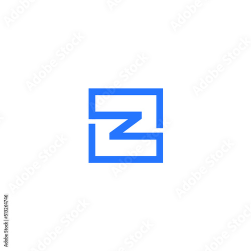 abc letter on blue square logo