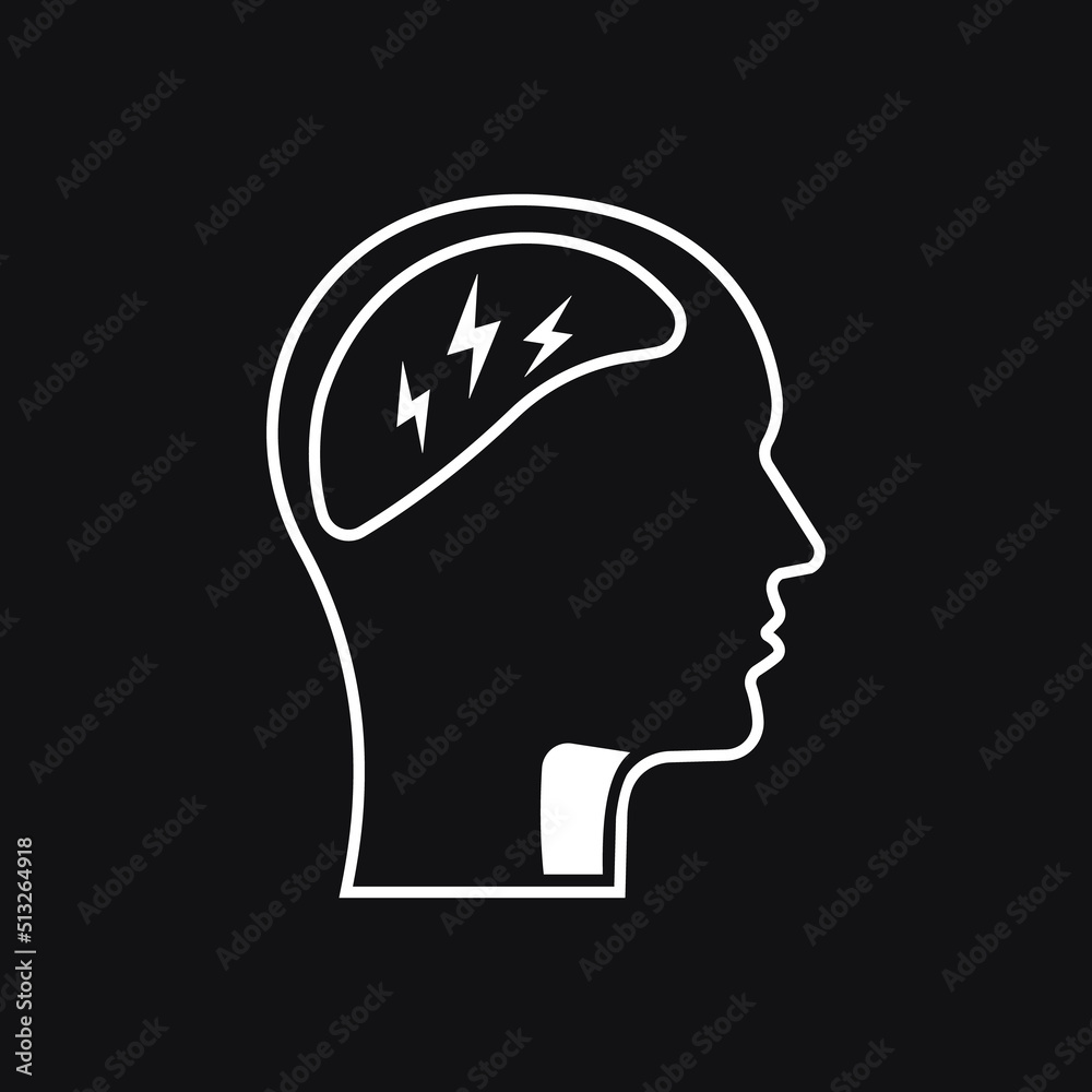 Forget memory disease icon. Simple illustration of forget memory disease Forget memory disease icon. Simple illustration of forget memory disease