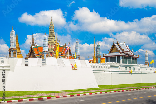 grand palace and Wat Phra Kaeo in bangkok, thailand