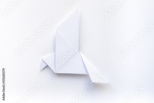 Free Download Paper dove origami isolated on a white background - GFXLoad