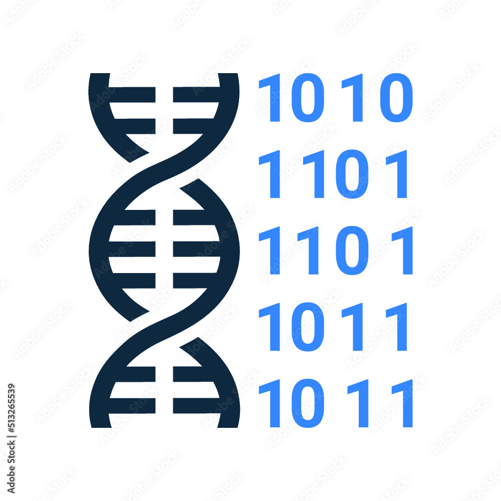 Spiral, genetic code, coding, DNA icon. Simple editable vector graphics ...