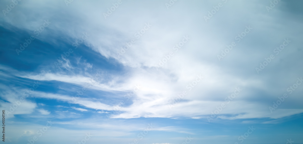 Beautiful blue sky with some clouds
