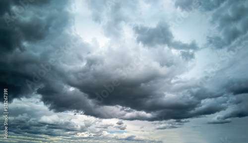 Beautiful cloudy, stormy sky photo