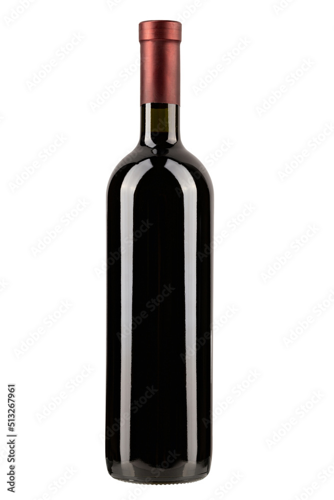 Red wine and a bottle isolated over white background. File contains clipping path. Red wine and a bottle isolated over white background. File contains clipping path.