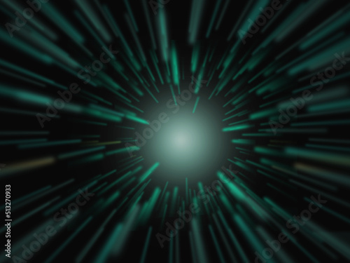 Traveling in space at super speeds, the effect of motion blur. Futuristic abstract background. 