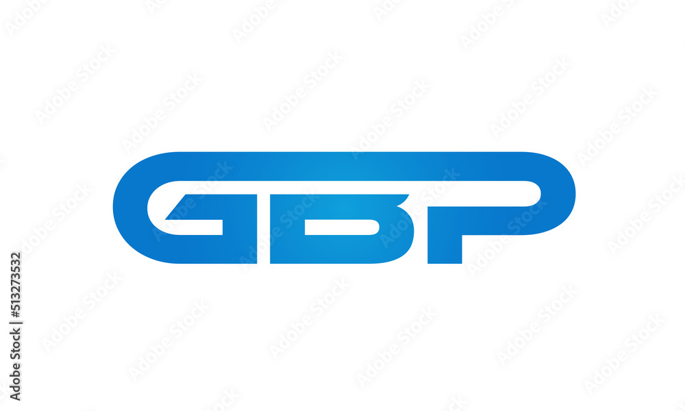 GBP letters Joined logo design connect letters with chin logo logotype icon concept GBP letters Joined logo design connect letters with chin logo logotype icon concept